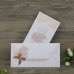 Floral Flocked Wedding Invitation Cards